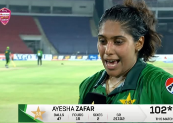 Ayesha Zafar creates history with record-breaking century against Zimbabwe
