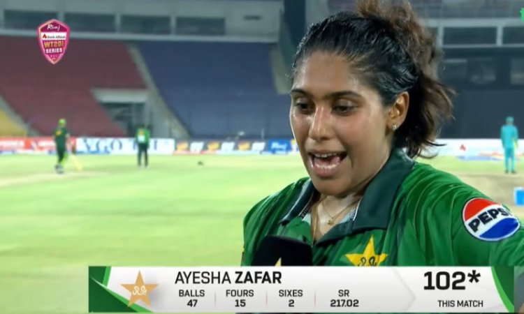 Ayesha Zafar creates history with record-breaking century against Zimbabwe