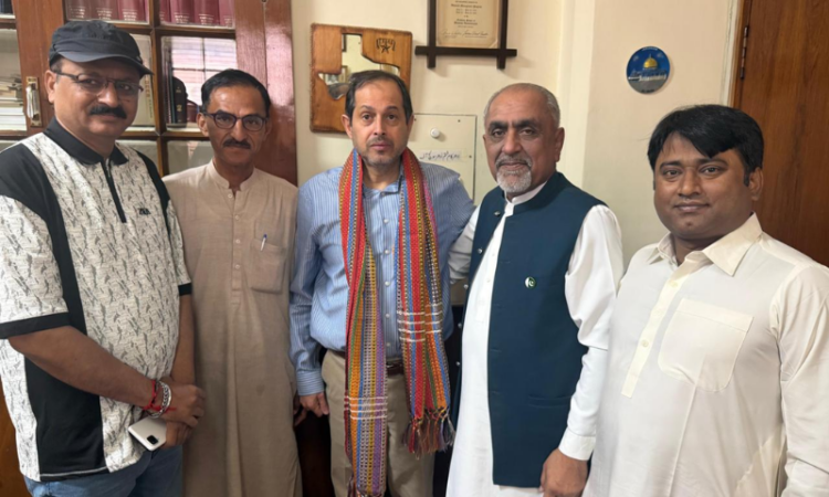 Krishan sharma calls on Isphanyar Bhandara