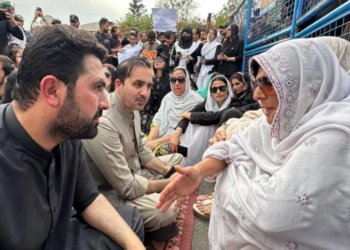 CM KP joins sit-in near Adiala jail as PTI protest continues amid security lockdown