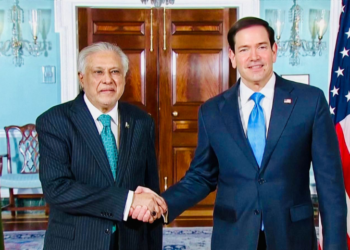 Ishaq Dar, Marco Rubio discuss strengthening Pak-US relations in Washington meeting