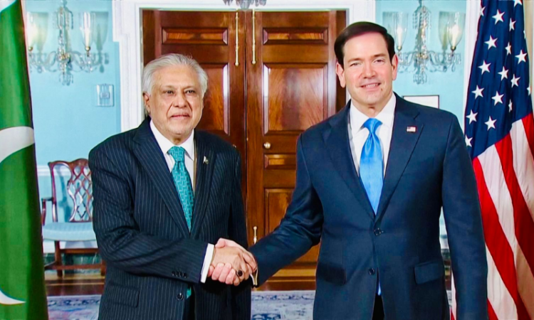 Ishaq Dar, Marco Rubio discuss strengthening Pak-US relations in Washington meeting
