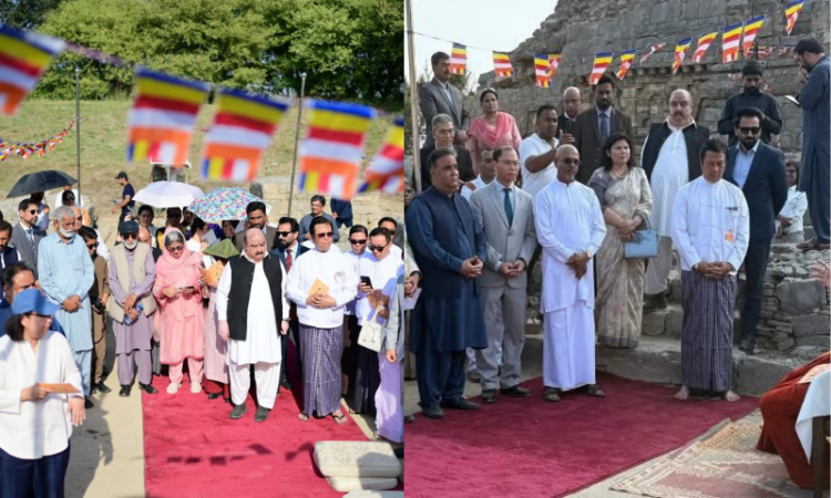 Sri Lanka, partner missions mark Vesak Day at historic Dharmarajika Stupa in Taxila