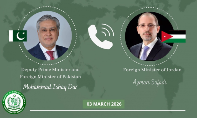 Pakistan, Jordan reaffirm commitment to regional peace and diplomacy
