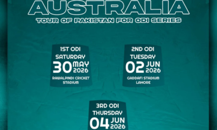 PCB announces Australia ODI tour of Pakistan starting May 30
