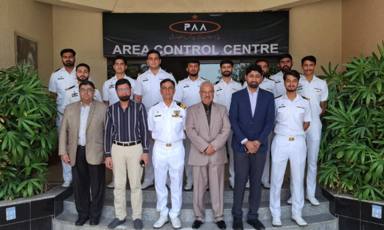 Pakistan Navy officers visit ACC at Jinnah International Airport Karachi