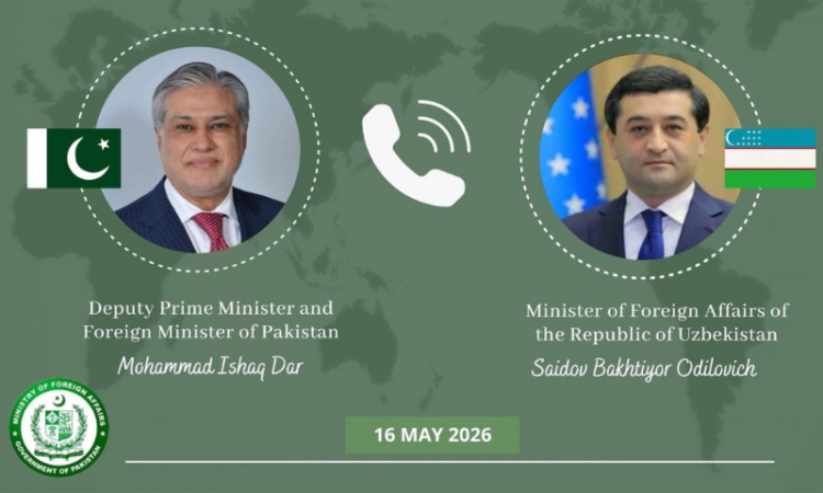 Dar, Uzbek FM discuss bilateral ties, regional peace efforts