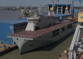 Romania unveils Europe’s first “drone carrier” in Galați