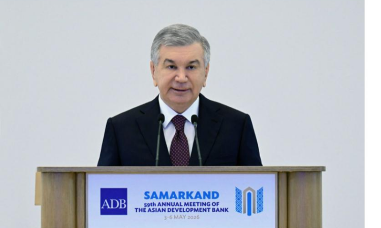 Uzbek President calls for greater regional cooperation, ai investment at ADB annual meeting