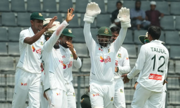 Bangladesh close in on historic test series win as Pakistan face record chase in Sylhet