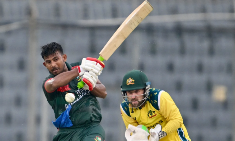 Mosaddek Hossain inspires Bangladesh to historic ODI win over Australia in rain-hit opener