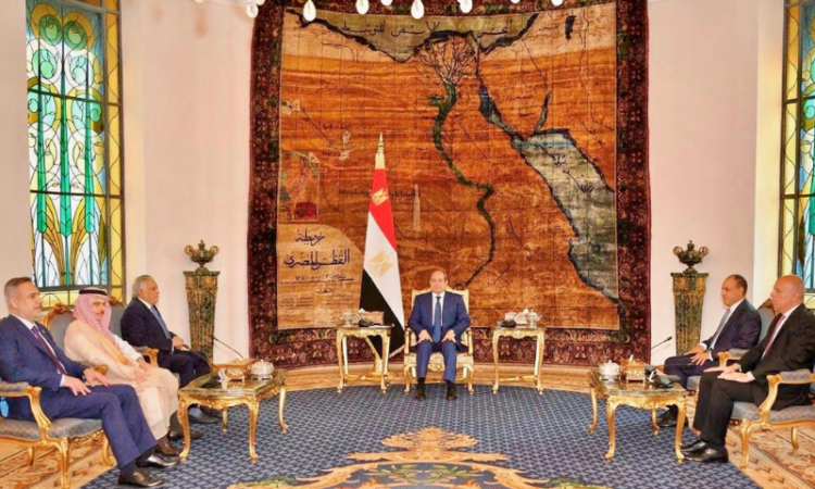 Pakistan, Saudi Arabia, Türkiye and Egypt reaffirm commitment to regional peace during joint meeting with President El-Sisi