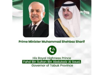 Saudi governor congratulates PM Shehbaz on Pakistan’s diplomatic efforts in US-Iran Understanding