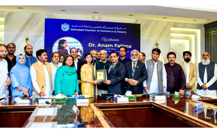 ICCI honors Dr. Anam Fatima on Tamgha-e-Imtiaz, highlights municipal reforms in Islamabad