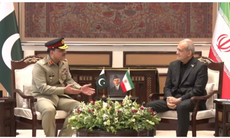 Field Marshal Asim Munir meets Iranian President, reaffirms Pakistan’s commitment to regional peace