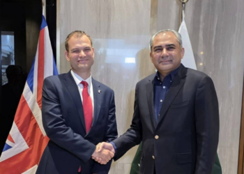 Mohsin Naqvi meets UK Minister of State Hamish Falconer; discuss bilateral relations and regional situation