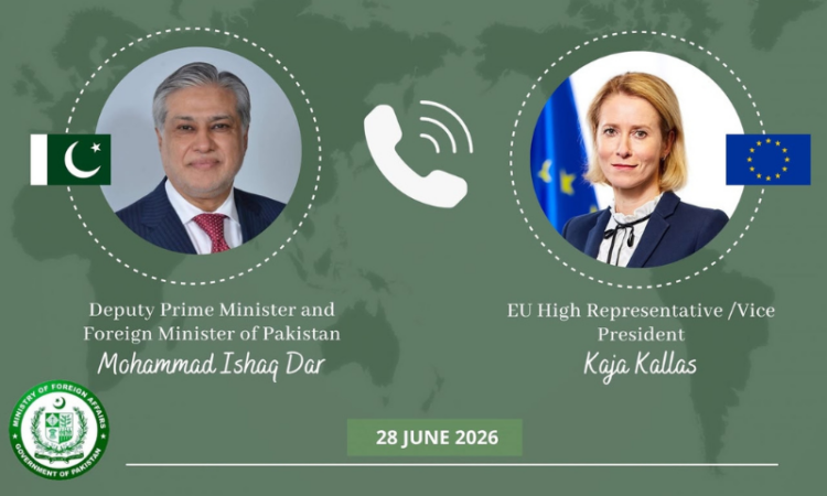 Pakistan, EU discuss regional situation, stress importance of upholding ceasefire