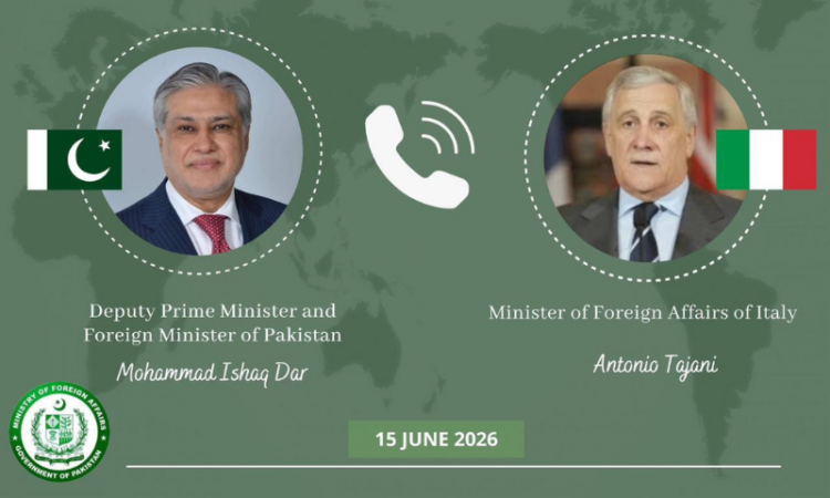 Pakistan, Italy discuss regional stability, welcome Iran-US understanding