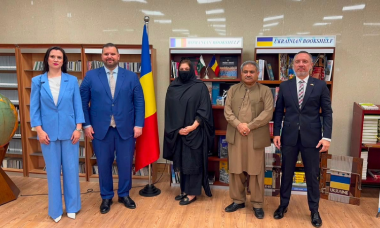 Romanian Embassy inaugurates "Romanian book Shelf" at the National Library of Pakistan