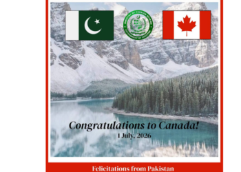 Pakistan extends warm greetings to Canada on National Day