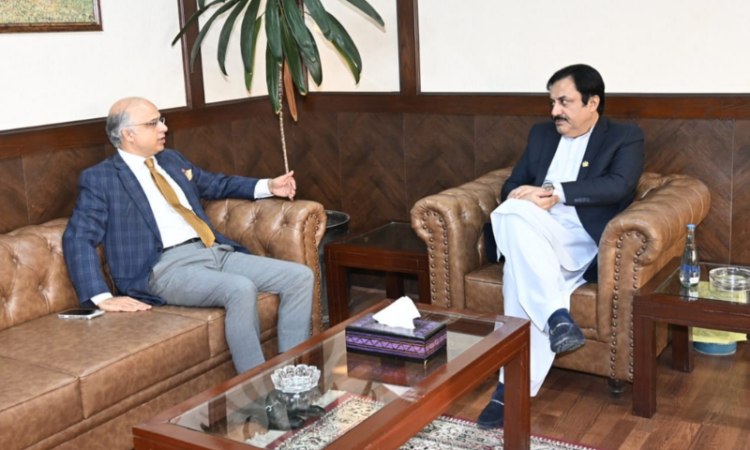 Deputy Chairman Senate meets Chairman Pakistan Gems and Jewelry Development Company