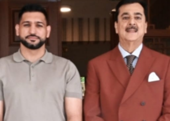 Gilani meets renowned boxer Amir Khan