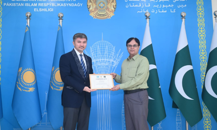 Kazakhstan honours Sub News Media House for strengthening Pakistan-Kazakhstan ties