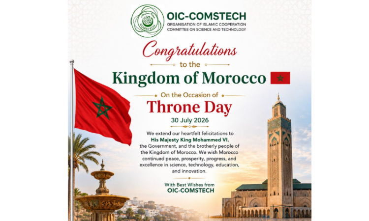 OIC-COMSTECH congratulates Morocco on Throne Day