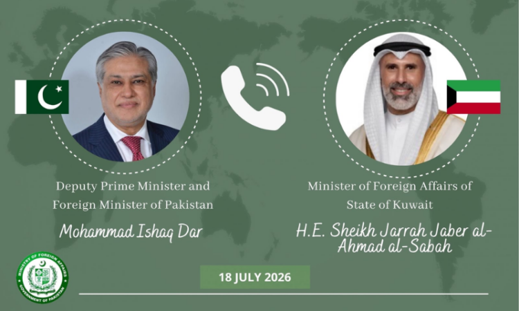 Pak, Kuwait FMs discuss regional security situation