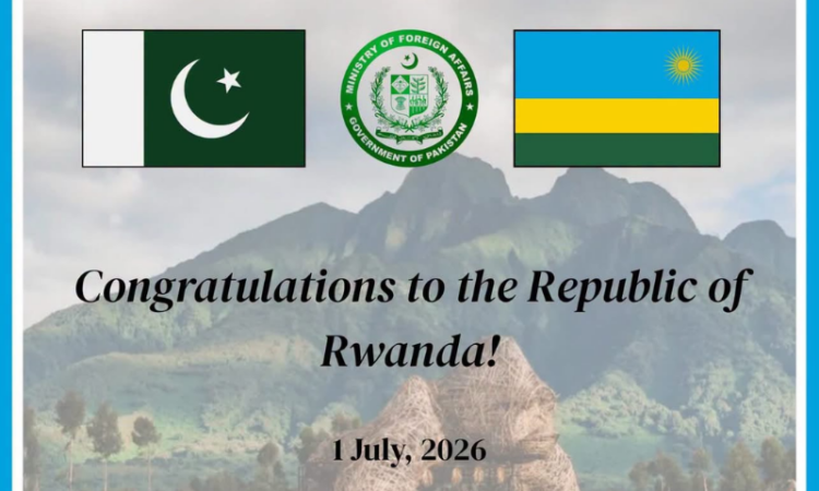 Pakistan extends Independence Day greetings to Rwanda