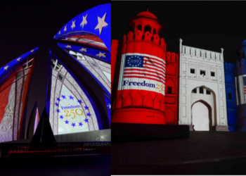 U.S. Embassy marks American Independence Day with historic illuminations