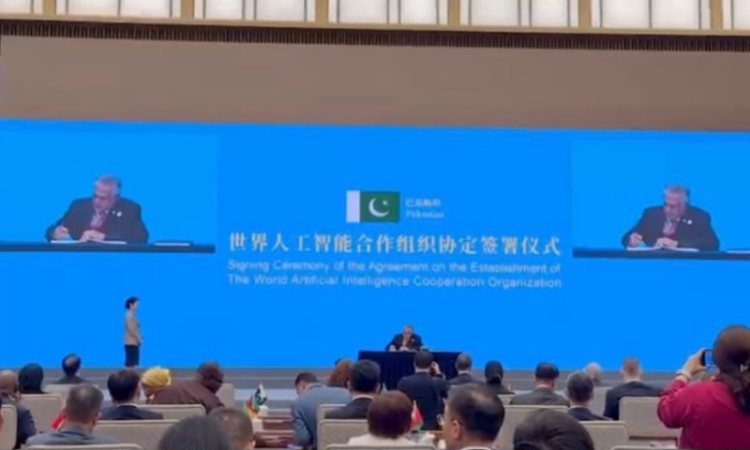 Pakistan becomes founding member of World AI Cooperation Organization as Ishaq Dar signs WAICO agreement