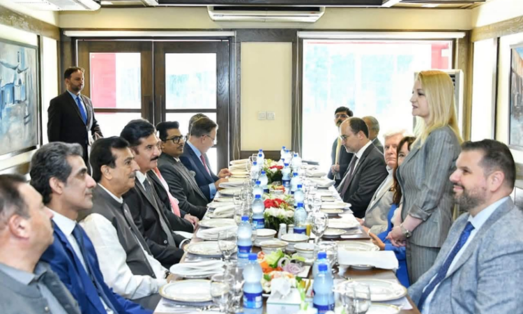 Gilani attends farewell luncheon in honour of Bulgarian ambassador