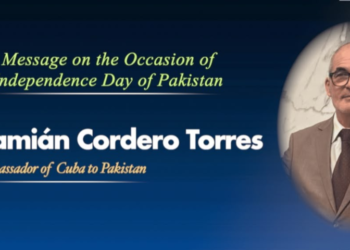 Cuban Ambassador felicitates Pakistan on 79th Independence Day