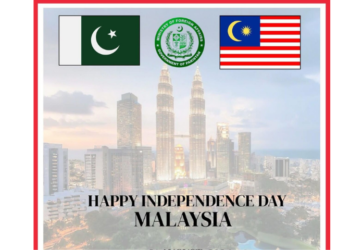 Pakistan felicitates Malaysia on Independence Day