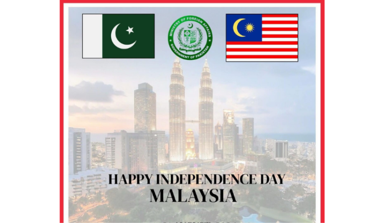 Pakistan felicitates Malaysia on Independence Day