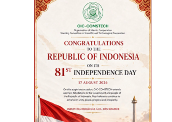 OIC-COMSTECH felicitates Indonesia on 81st Independence Day