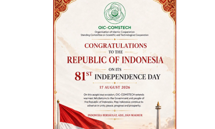 OIC-COMSTECH felicitates Indonesia on 81st Independence Day