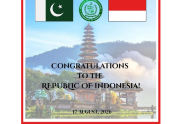 Pakistan felicitates Indonesia on Independence Day