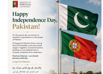 Portugal Embassy extends warm Independence Day greetings to Pakistan