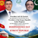 President Zardari felicitates Kyrgyz President on Independence Day