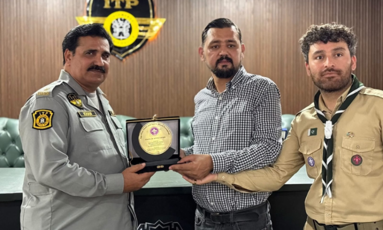 Aga Khan youth and sports board scouts visit Islamabad traffic police headquarters