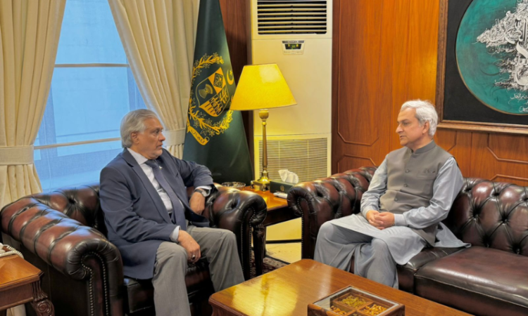 Ishaq Dar commends Tahir Andrabi’s diplomatic service as envoy bids farewell