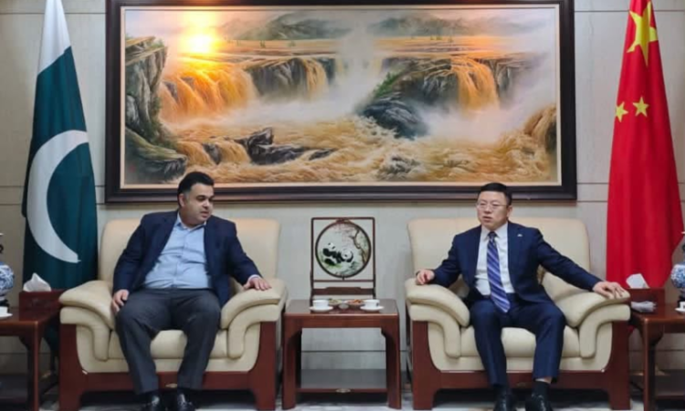 Fahd Haroon meets Chinese Consulate mission head in Karachi