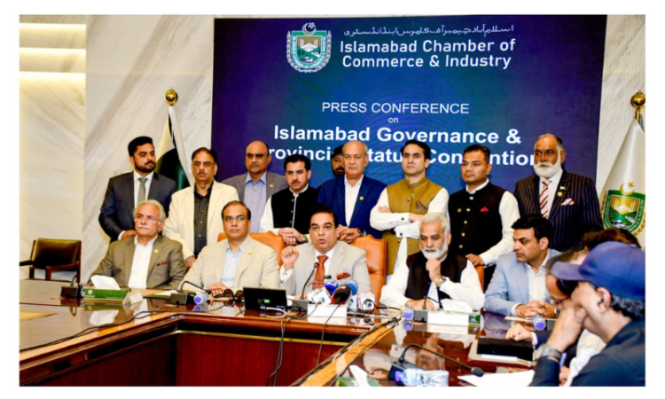 ICCI to hold Islamabad governance, provincial status convention on Sept 25
