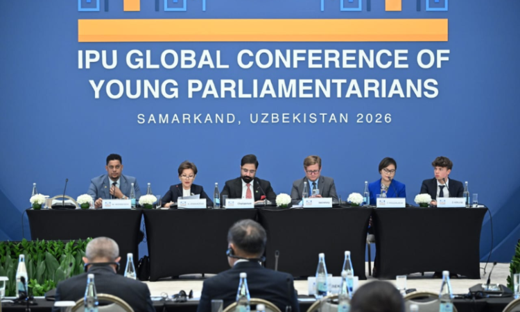 Agha Shahzaib Durrani chairs IPU global conference session in Samarkand