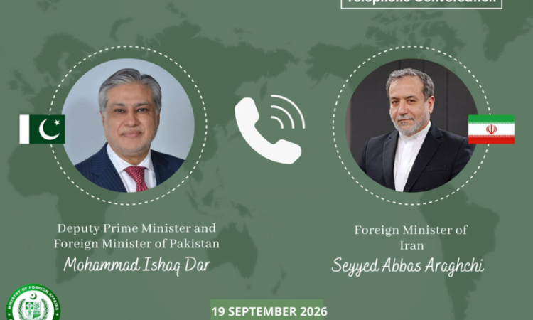 Dar, Iranian foreign minister discuss regional developments