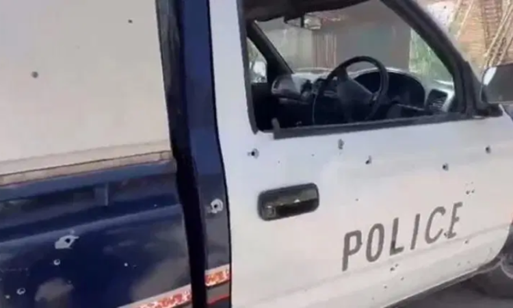 Three traffic policemen martyred in Tank attack
