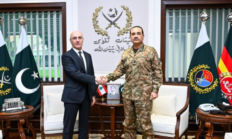 Lebanese interior minister meets Field Marshal Asim Munir at GHQ