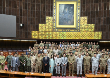 NDU delegation visits Parliament House, briefed on legislative process